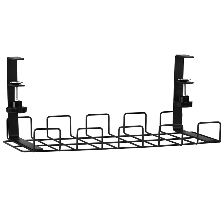 Półka na kable pod biurko stalowa solidna do 9 kg SolidHand-CM01