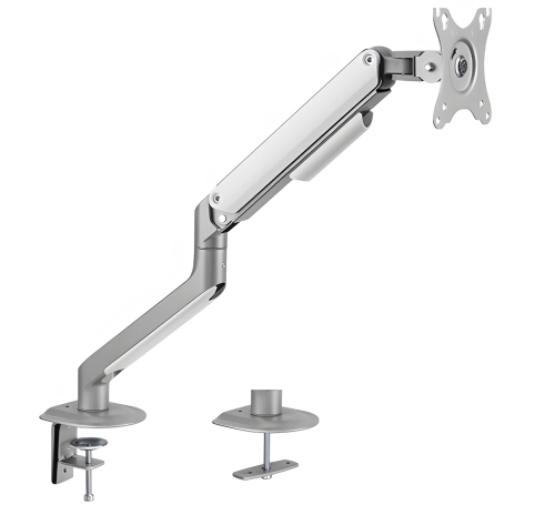 Ramię na monitor, uchwyt biurkowy, 17"-32", standard VESA, do 9 kg, regulowany mechanicznie SolidHand-DS01