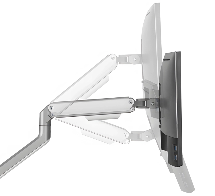 Stojak na monitor biurkowy, regulowany mechanicznie, standard VESA, do 9 kg SolidHand-DS01