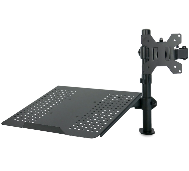 Podstawka na laptopa na biurko z uchwytem do monitora, standard VES SolidHand-LM01