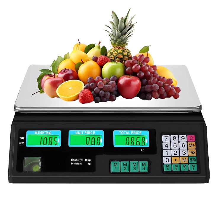 Waga do sklepu elektroniczna z udźwigiem do 40 kg, ekran LCD, bezprzewodowe działanie, precyzyjna wagPRO-S40B