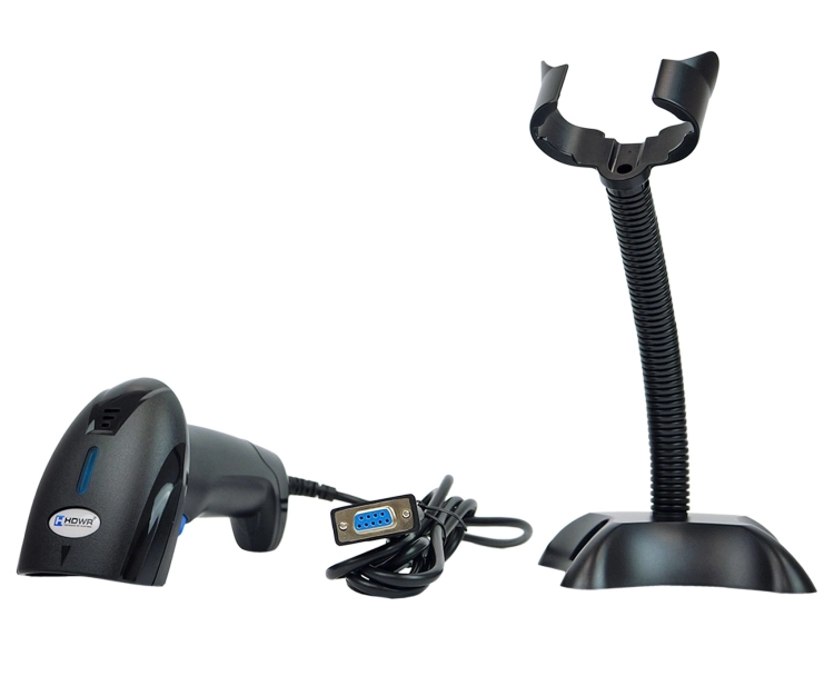 Skaner do kodów kreskowych, przewodowy, RS232, automatyczne skanowanie HD10C-RS232