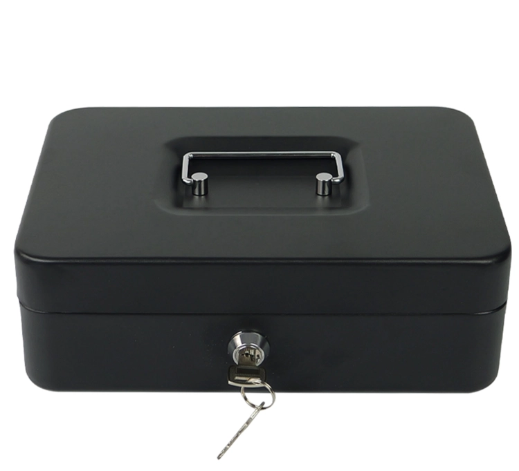 Kasetka na bilon i banknoty, metalowa, zamykana na klucz z trzema przegrodami HD-CB15