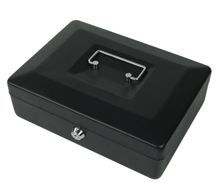 Metalowa kasetka na pieniądze, 6 przegród na monety i wyjmowany wkład HD-CB25-6