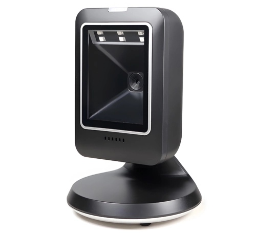 Czytnik QR i kodów kreskowych, stacjonarny, przewodowy USB, skanowanie kodu z ekranu LCD HD-S63