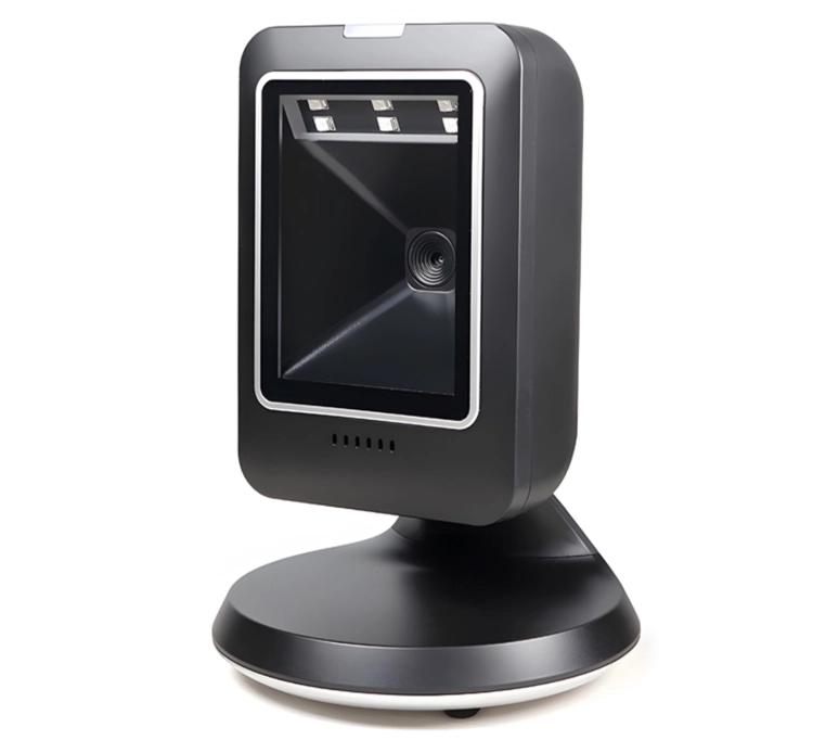 Czytnik QR i kodów kreskowych, stacjonarny, przewodowy USB, skanowanie kodu z ekranu LCD HD-S63