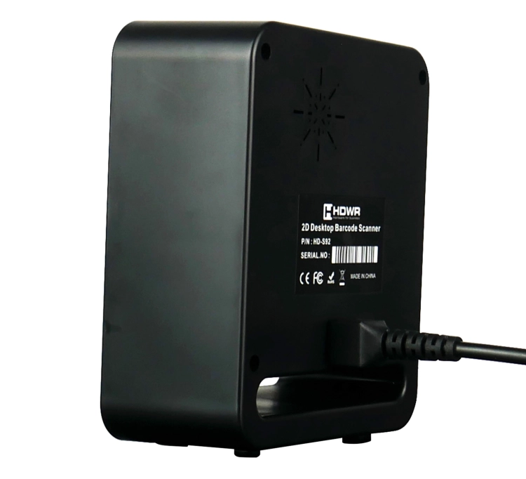 Skaner QR i kodów kreskowych, stacjonarny, przewodowy USB HD-S92