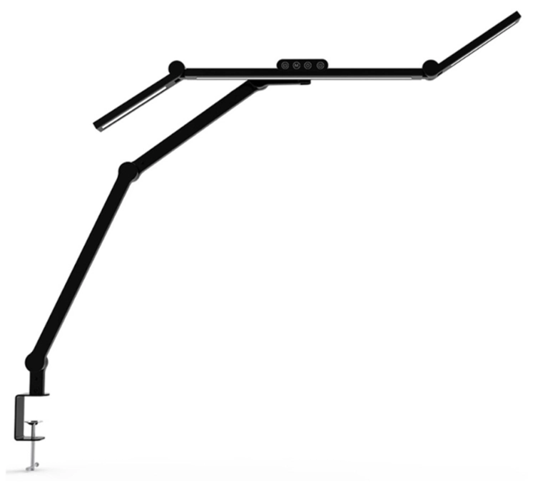 Lampa na biurko LED z regulacją jasności, temperatury światła i ustawienia na śrubę zaciskową LumixDesk-03