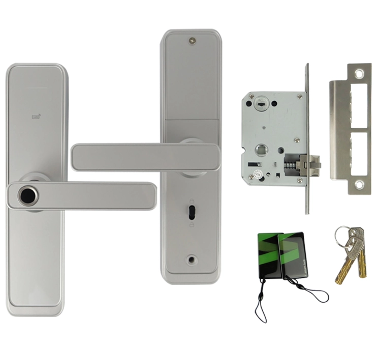 Zamek na odcisk palca elektroniczny, klamka z kontrolą dostępu na kartę RFID, odcisk palca i hasło SecureEntry-HL200