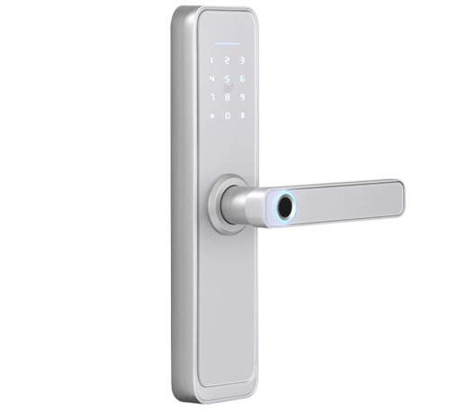 Inteligentny zamek do drzwi elektroniczny, klamka na kartę RFID, odcisk palca i hasło SecureEntry-HL200