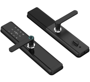 Inteligentny zamek do drzwi%2C elektroniczny na karte RFID 13%2C 56 mHz%2C haslo i odcisk palca SecureEntry HL300