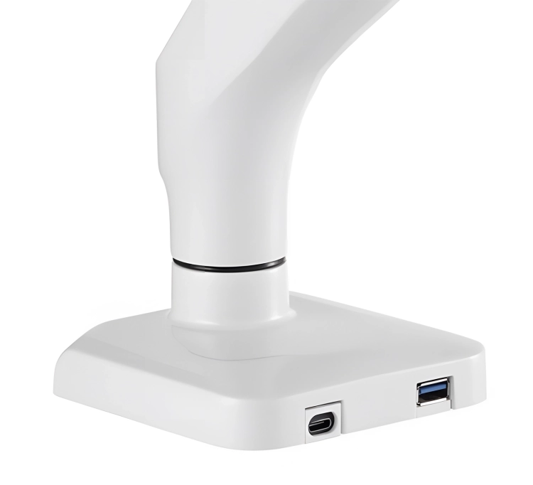 Ramię na monitor mocowane na biurko, 2 porty USB, standard VESA, 17"-32" SolidHand-ES01U