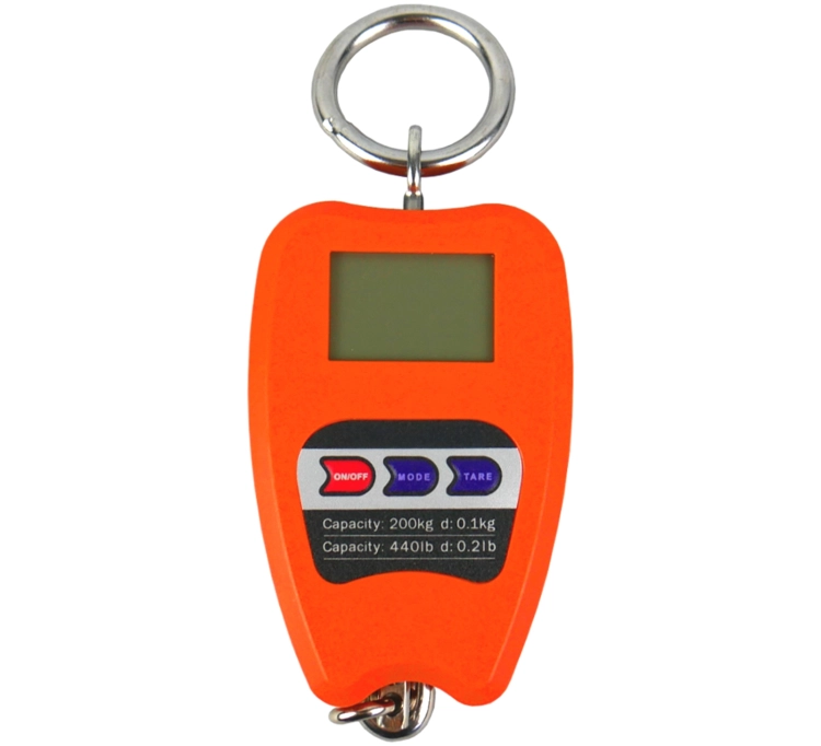 Waga wisząca do 200 kg hakowa, elektroniczna na baterie AAA, bagażowa, wędkarska wagPRO-H200