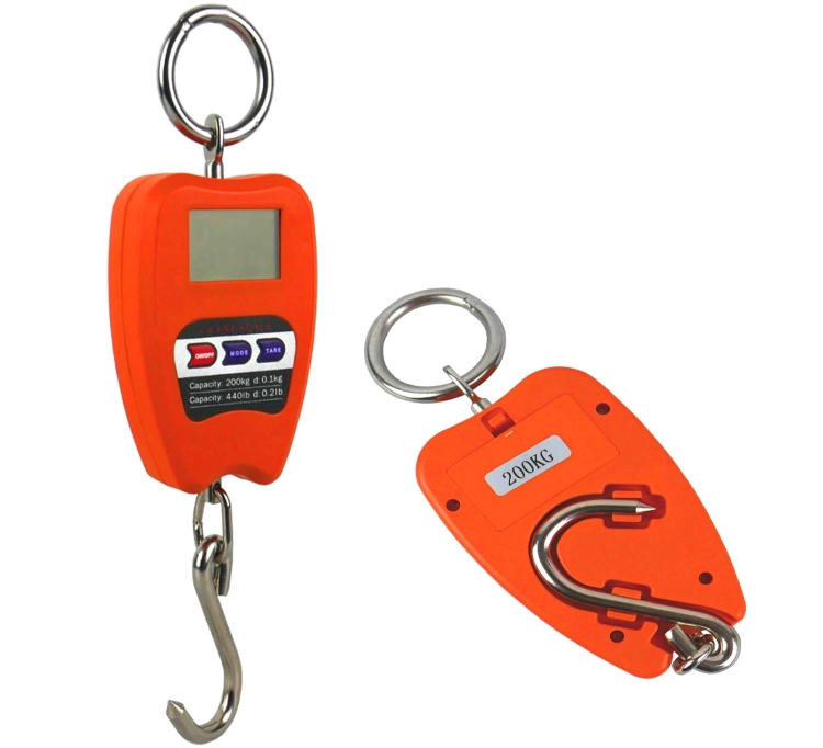 Waga hakowa do 200 kg, elektroniczna ze składanym hakiem i wyświetlaczem LCD wagPRO-H200