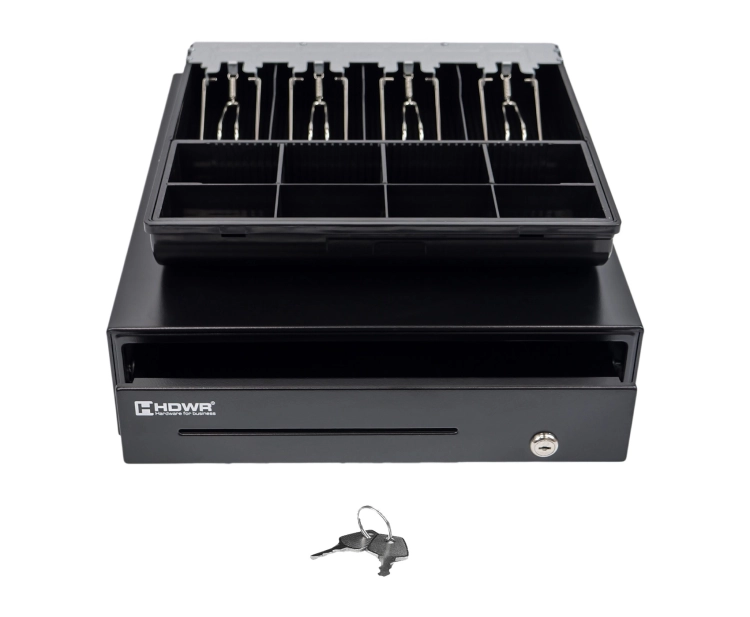 Szuflada na monety i banknoty, pojemna, średnia, wyjmowany wkład HD-KR35