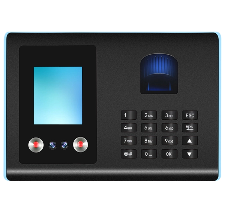 Zegar czasu pracy, czytnik biometryczny ze skanem twarzy, czytnikiem linii papilarnych FAR01