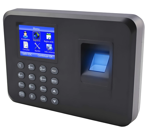 Ewidencja czasu pracy na odcisk palca i hasło, rejestrator do 1000 pracowników, USB, mini-USB FTR01