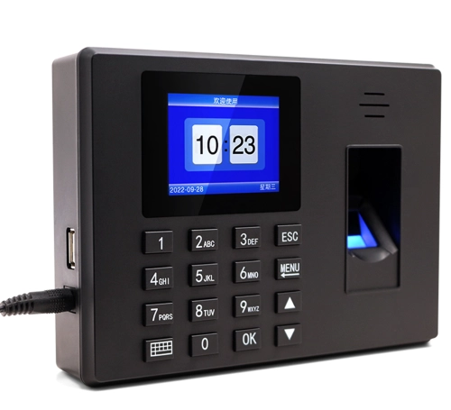Czytnik godzin pracy na odcisk palca i hasło do ewidencji czasu pracy dla 1000 pracowników FTR06