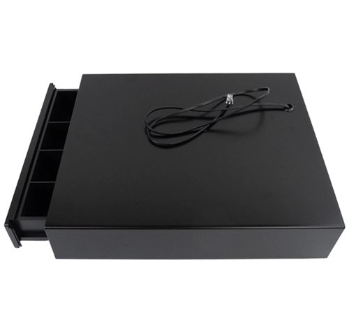 Szuflada kasowa na pieniądze, 3 przegrody na banknoty i 4 na bilon , stalowa HD-KS30