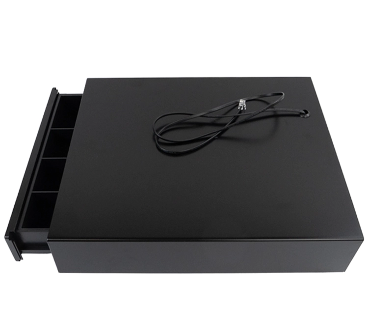 Szuflada kasowa na pieniądze, 3 przegrody na banknoty i 4 na bilon , stalowa HD-KS30