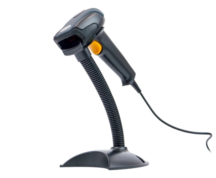 Skaner do kodów kreskowych, automatyczne skanowanie, przewodowy z podstawką HD29A