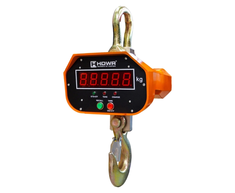 Waga przemysłowa z hakiem do 3t z pilotem zdalnej obsługi, elektroniczna, solidna z wyświetlaczem wagPRO-H3000