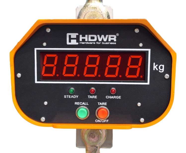 Waga przemysłowa hakowa do 10 ton z pilotem, elektroniczna z hakiem, bezprzewodowa, 1000 kg wagPRO-H10T