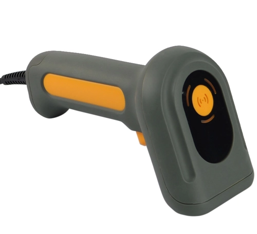 Skaner QR AZTEC i kodów kreskowych ze skanowaniem z odległości 50 cm, automatyczny, przewodowy USB HD640