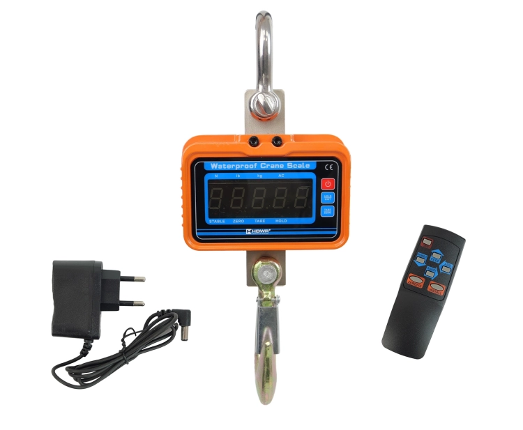 Waga rolnicza gospodarcza hakowa wisząca do 2000 kg elektroniczna z pilotem i wyświetlaczem LCD wagPRO-H2000