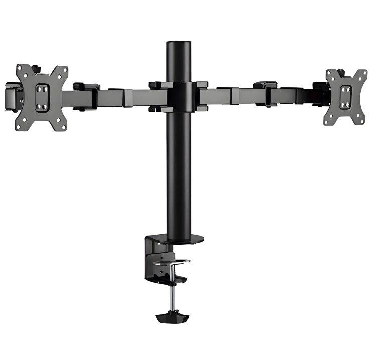 Podwójny uchwyt na monitor, biurkowy, standard VESA i przekątna 17-32 cale SolidHand-AM02