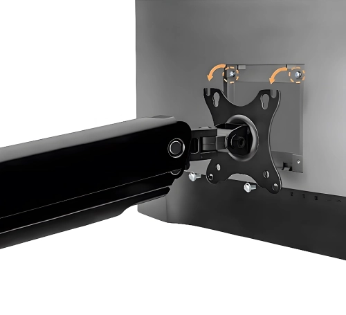 Stojak na 2 monitory z portami USB w podstawie i przekątną 17-32 cale SolidHand-CS02U