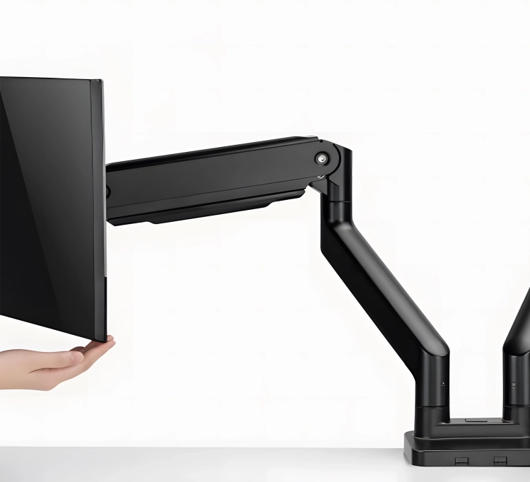 Stojak na monitor do biurka, podwójny z portami USB i przekątną 17-32 cale, standard VESA, regulowany SolidHand-CS02U