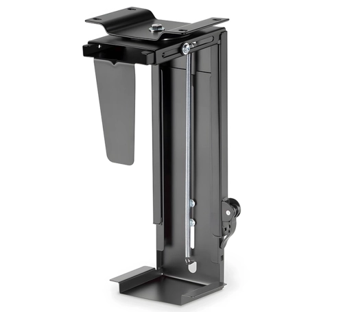 Uchwyt na komputer pod biurko z regulacją i obciążeniem do 10 kg, podwieszany SolidHand-PC19