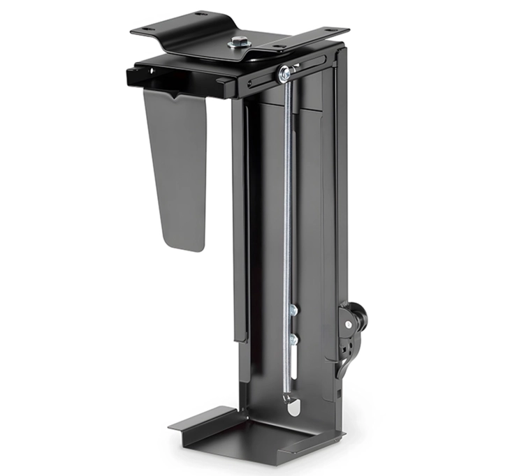 Uchwyt na komputer pod biurko z regulacją i obciążeniem do 10 kg, podwieszany SolidHand-PC19