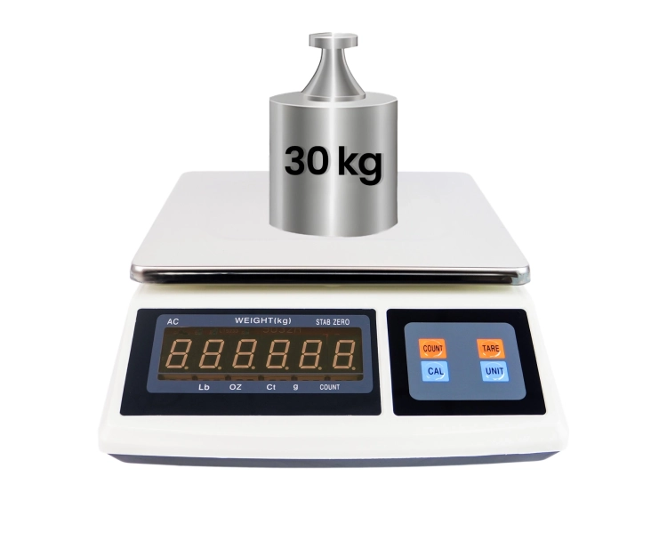 Waga elektroniczna sklepowa do 30 kg z wyświetlaczem i bezprzewodowym działaniem, dokładność 1g wagPRO-S30