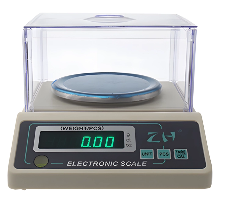 Waga jubilerska gramowa 500 g z wyświetlaczem i pokrywą wagPRO-A500G