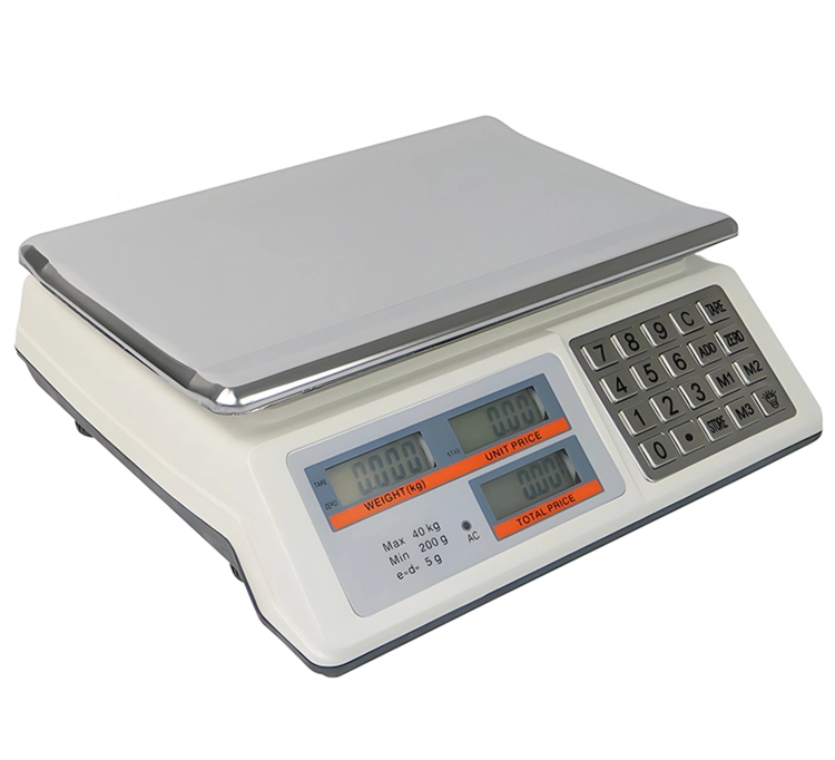 Waga do sklepu z udźwigiem do 40 kg, elektroniczna, z wyświetlaczami LCD wagPRO-S40A