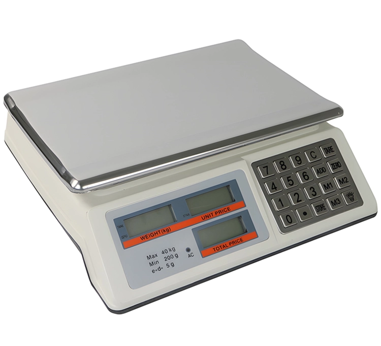 Waga spożywcza, elektroniczna do 40 kg z wyświetlaczami LCD i bezprzewodowym działaniem wagPRO-S40A