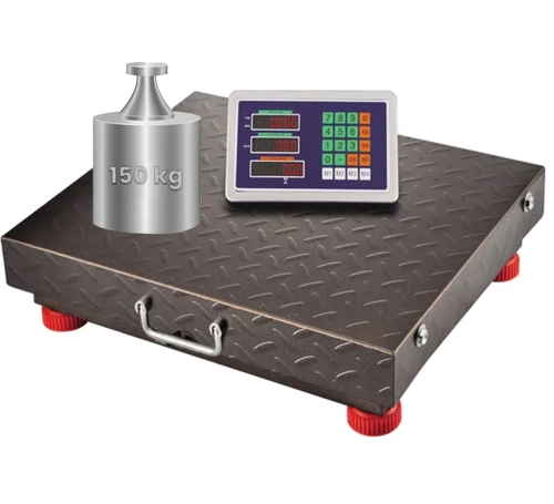 Waga towarowa z platformą metalową do 150 kg, ekran LCD, dokładność 20 gram wagPRO-W150