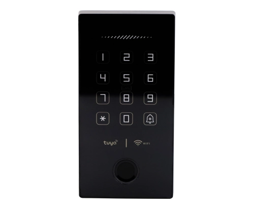 Zamek kodowy do drzwi na kartę RFID 13,56 mHz, hasło i odcisk palca, WIFI, SecureEntry-AC200