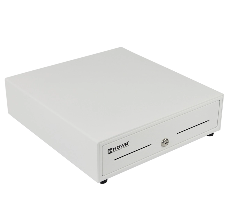 Szuflada na pieniądze z 4 przegrodami na banknoty i 5 na monety, biała HD-KER33W