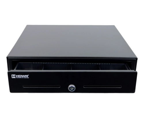 Szuflada podblatowa na pieniądze z 5 przegrodami na banknoty i 8 na monety, 3 sposoby otwarcia, RJ12 HD-KER41