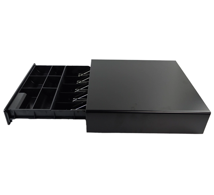 Szuflada kasjerska z interfejsem RJ11, zamykana na klucz i elektronicznie, solidna HD-KS41