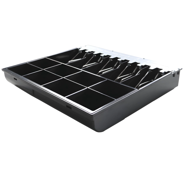 Tacka na bilon i banknoty z zatrzaskami zabezpieczającymi, do szuflady kasowej HD-WS41