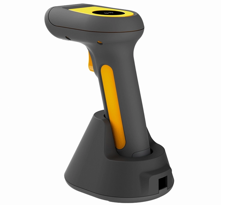 Czytnik kodów QR i kreskowych z wbudowaną pamięcią i stacją dokującą, WIFI 2.4G i Bluetooth HD4200