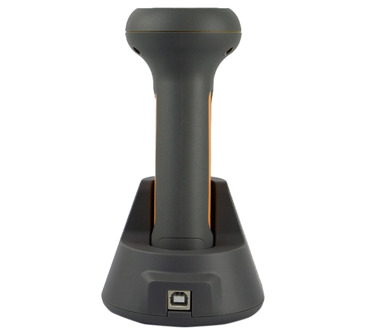 Bezprzewodowy czytnik kodów QR ze stacją dokującą, zapisem zeskanowanych kodów w pamięci wewnętrznej i odczytem z LCD HD4200