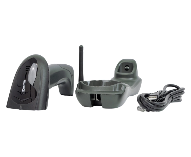 Skaner magazynowy kodów kreskowych ze stacją dokującą, WIFI zapisem w pamięci do 3000 odczytanych kodów HD19I