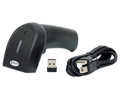 Czytnik kodów kreskowych z wbudowaną pamięcią i skanowaniem kodu z ekranu telefonu, bezprzewodowy HD26C