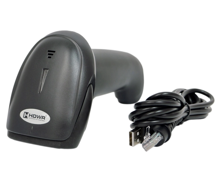 Czytnik kodów kreskowych USB, przewodowy, laserowy, ręczny, możliwość ustawienia sufiksu i prefiksu HD67