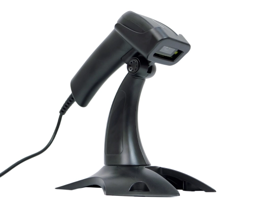 Czytnik kodów kreskowych z podstawką i automatycznym skanowaniem, przewodowy USB, Virtual COM HD26A